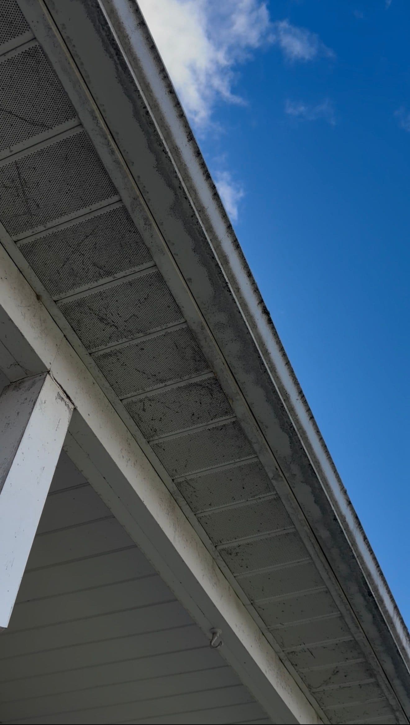 Gutters + Soffit — before