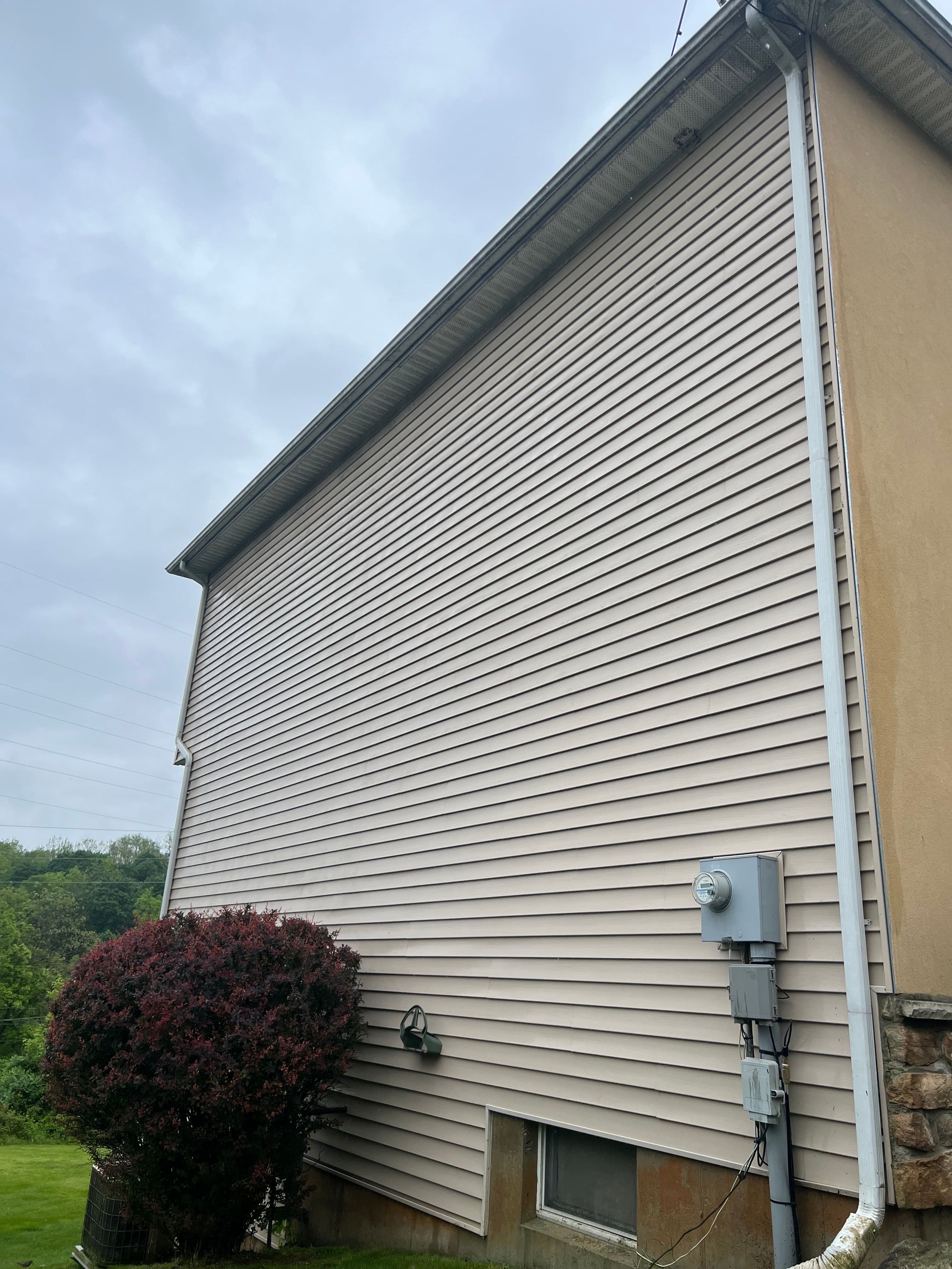 Vinyl siding — after
