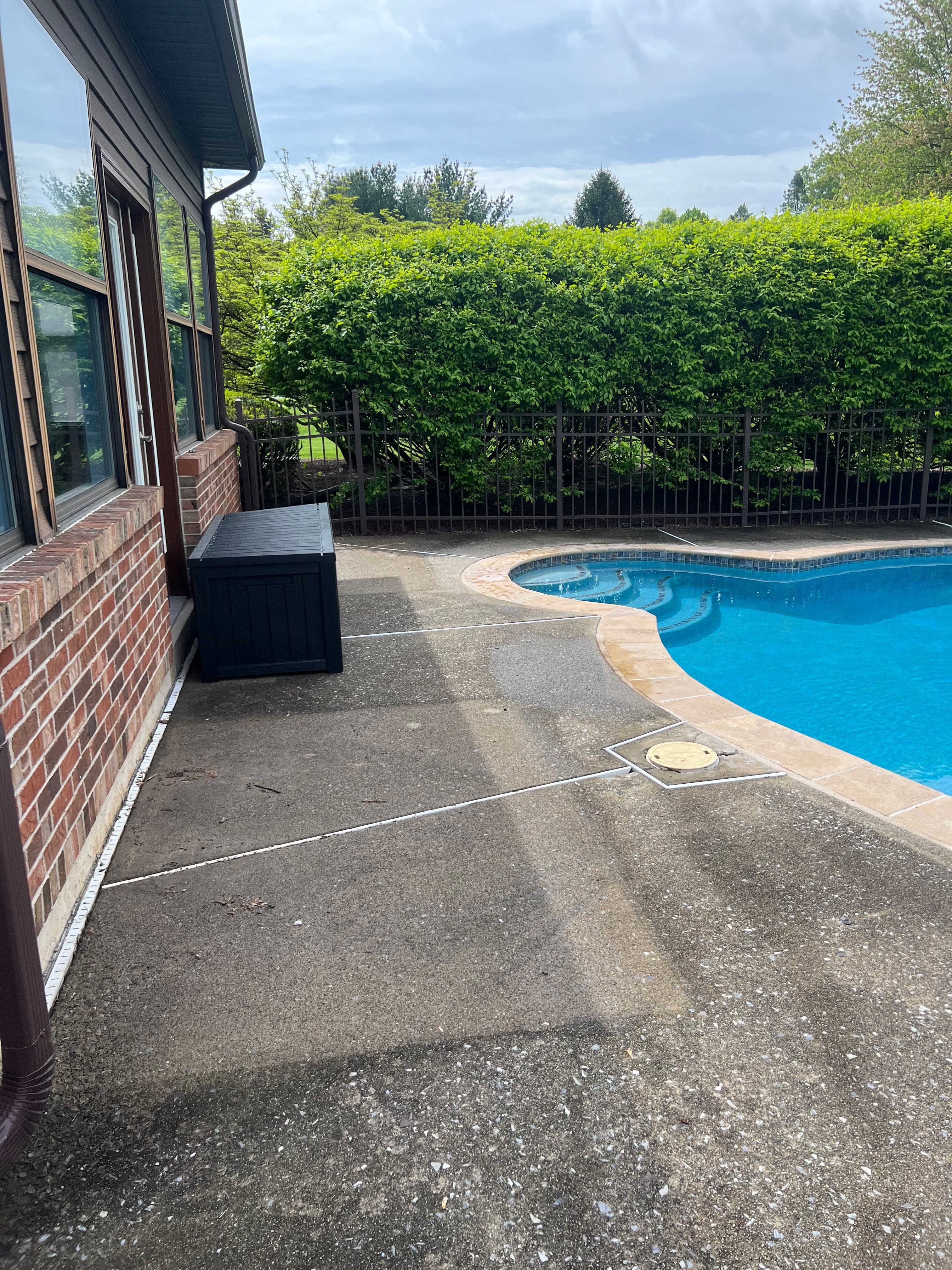 Pool Concrete Patio — before