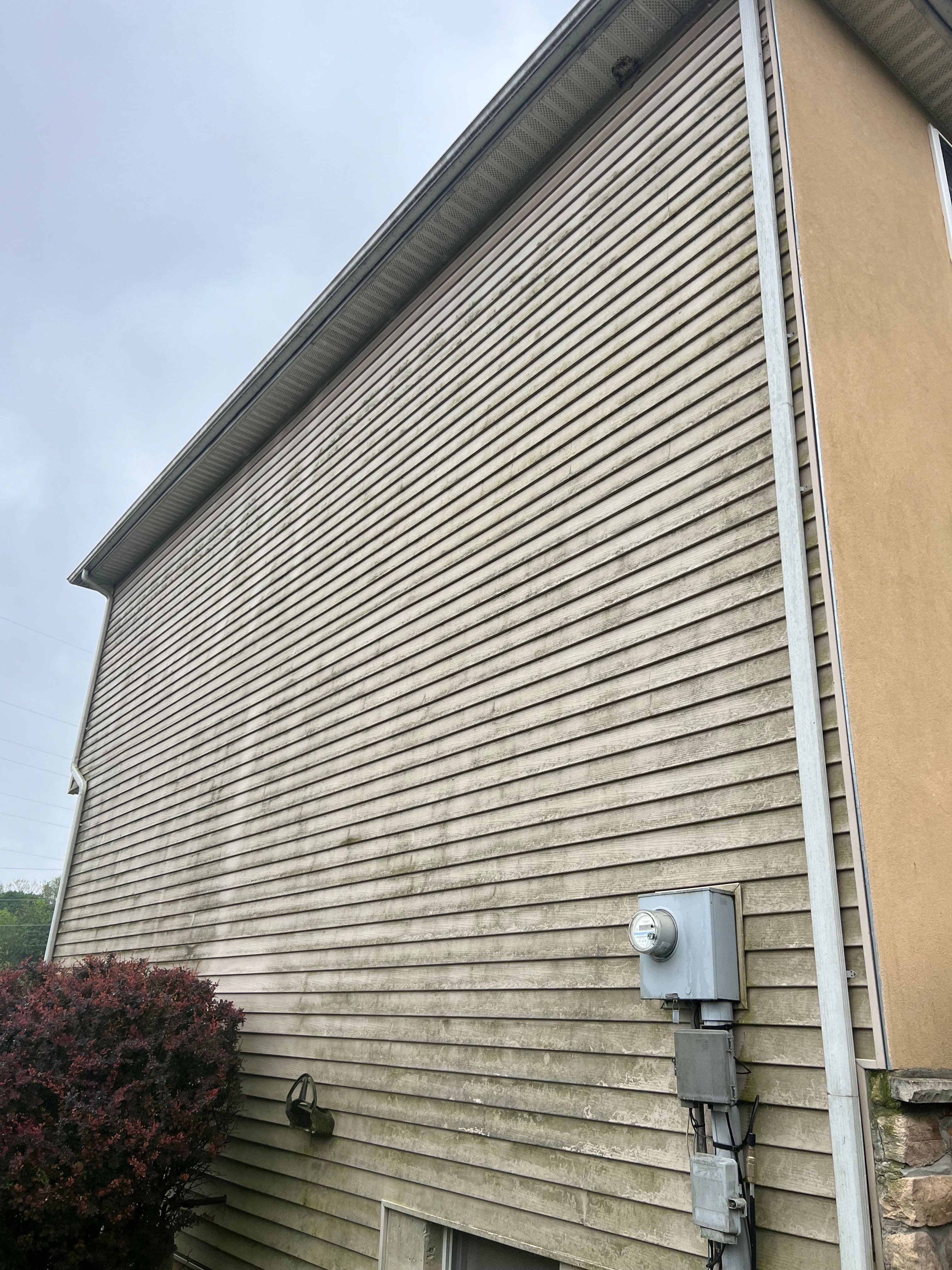 Vinyl siding — before